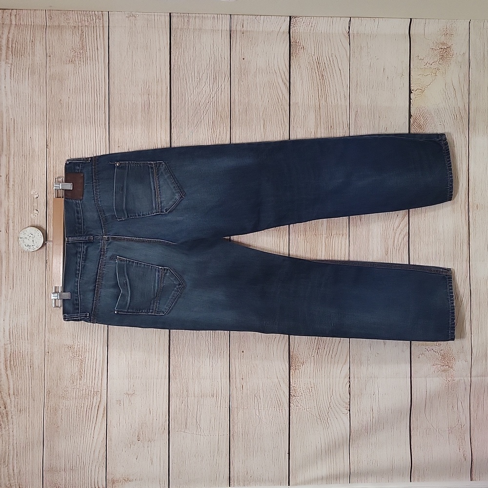 💟 Arizona Men's 34×32 Denim Blue Slim Straight Jeans - Picture 3 of 5